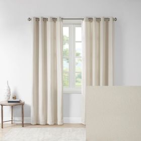 Solid Piece Dyed Grommet Top Curtain Panel(Only 1 Pc Panel) (Color: as Pic)