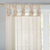 Twisted Tab Voile Sheer Window Pair