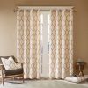 Metallic Geo Embroidered Curtain Panel(Only 1 Pc Panel)