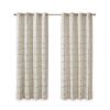 Total Blackout Metallic Print Grommet Top Curtain Panel Pair(2 Pcs Window Panels)