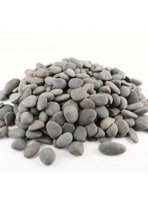 18lbs River Rock Stones: Ideal for Garden, Aquarium, Plants & Home Decor. Versatile, Durable (18lbs: Matte Color)